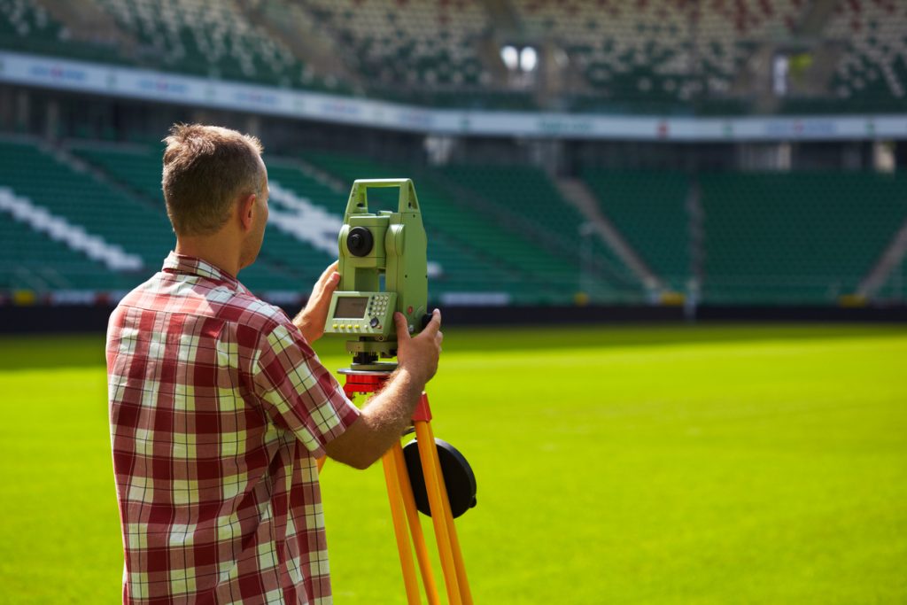 South East Land Surveyor confirming the boundaries with a land survey of the Melbourne property so the client can build in the correct position